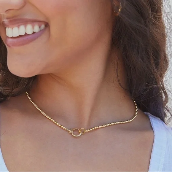 Gorjana Bead Necklace in Gold - Picture 1 of 4